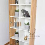 glass and wood showcase