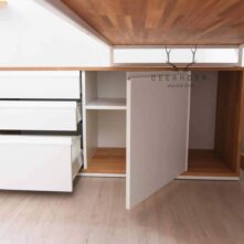 white filing cabinet