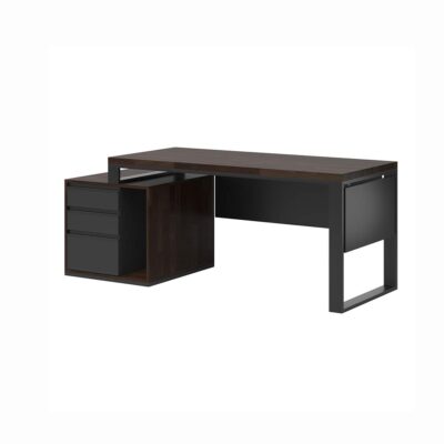 ebony desk and pedestal