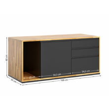 duży kontener z szufladami i półką