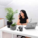 white desk