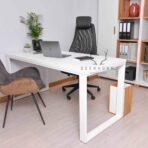 white industrial furniture