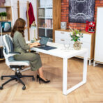 white desk