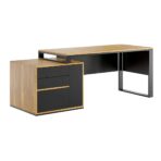 desk with slim drawers