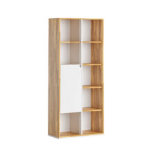 white office bookcase