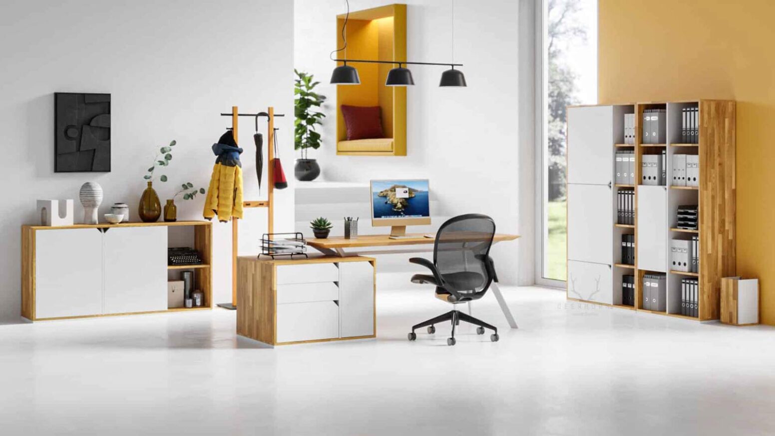 biale_meble_office white office furniture