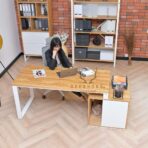 white desk