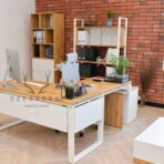 white corner desk