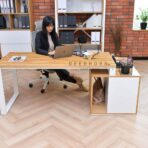 white desk
