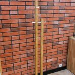 white wooden hanger
