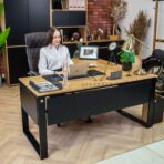 industrial left desk