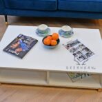 white coffee table