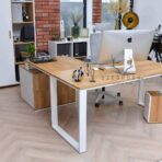 white desk