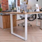 desk on white legs
