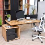 desk on slanted legs