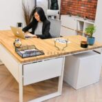 trendy corner desk