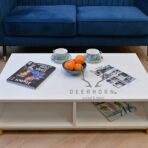 coffee table with shelf