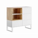 White dresser with drawers for office or study Loft Office Plus