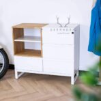 white office dresser