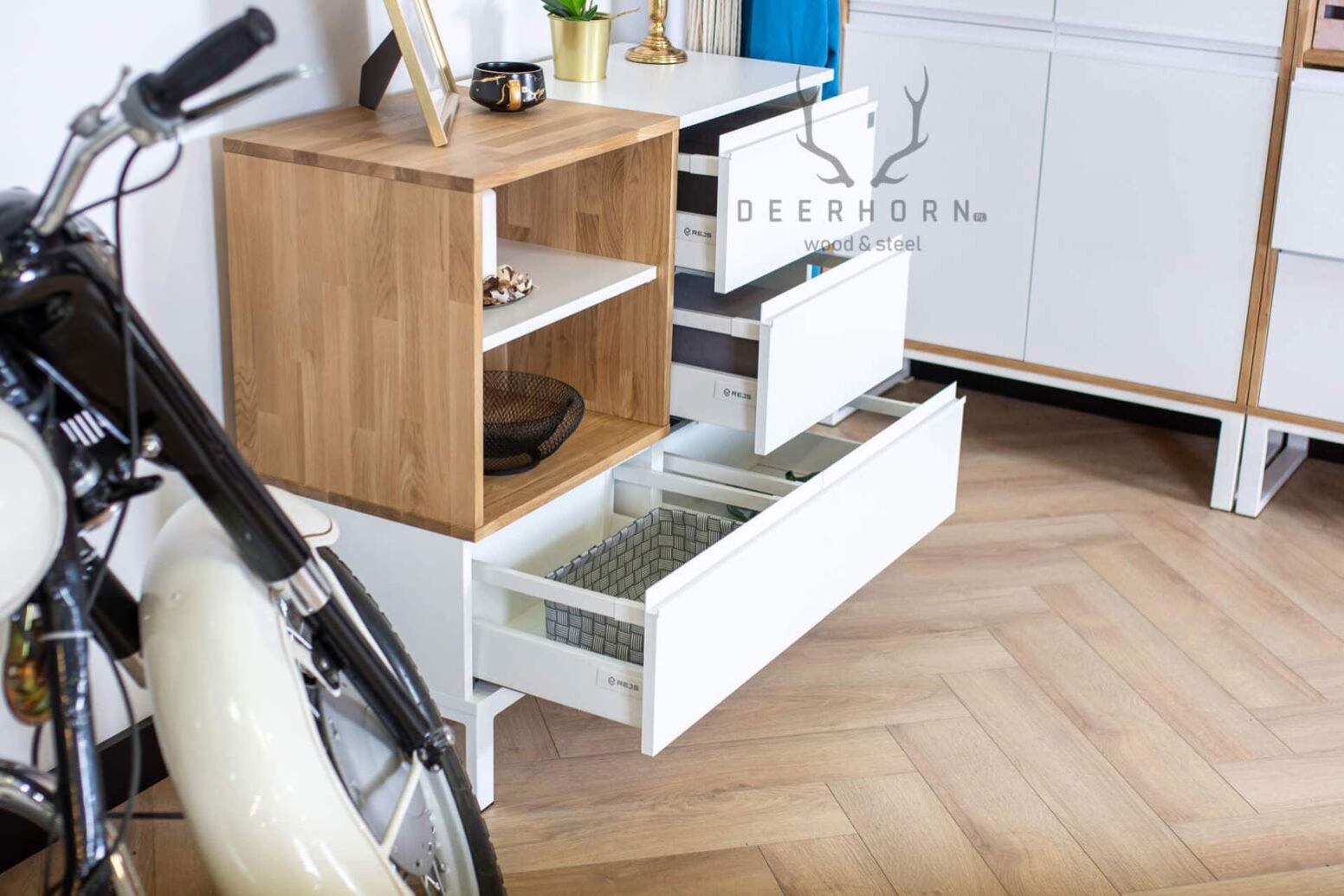 biala_comoda_with_drawers white dresser with drawers