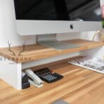 white desk extension