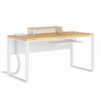 white loft desk