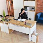 white computer desk