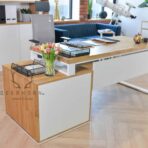 white desk