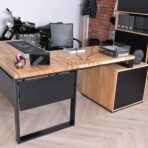 industrial corner desk