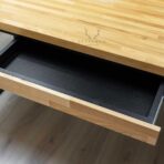 drawer with wooden top