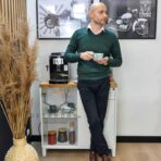 white coffee machine cabinet