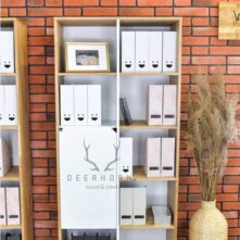 white bookcase