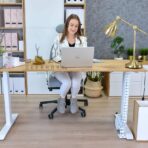 desk with wooden top loft