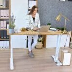 adjustable desk white