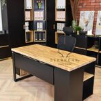 desks with wooden tops