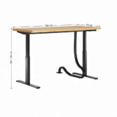 biurko do pracy stojąco-siedzącej