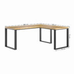 biurko narożne z miejscem na komputer