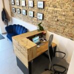 small reception desk