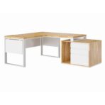 white corner desk