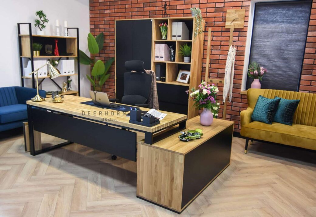 Premium loft office plus corner desk. 200x70cm with cover