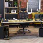 desk with long top