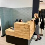 built-in reception desk