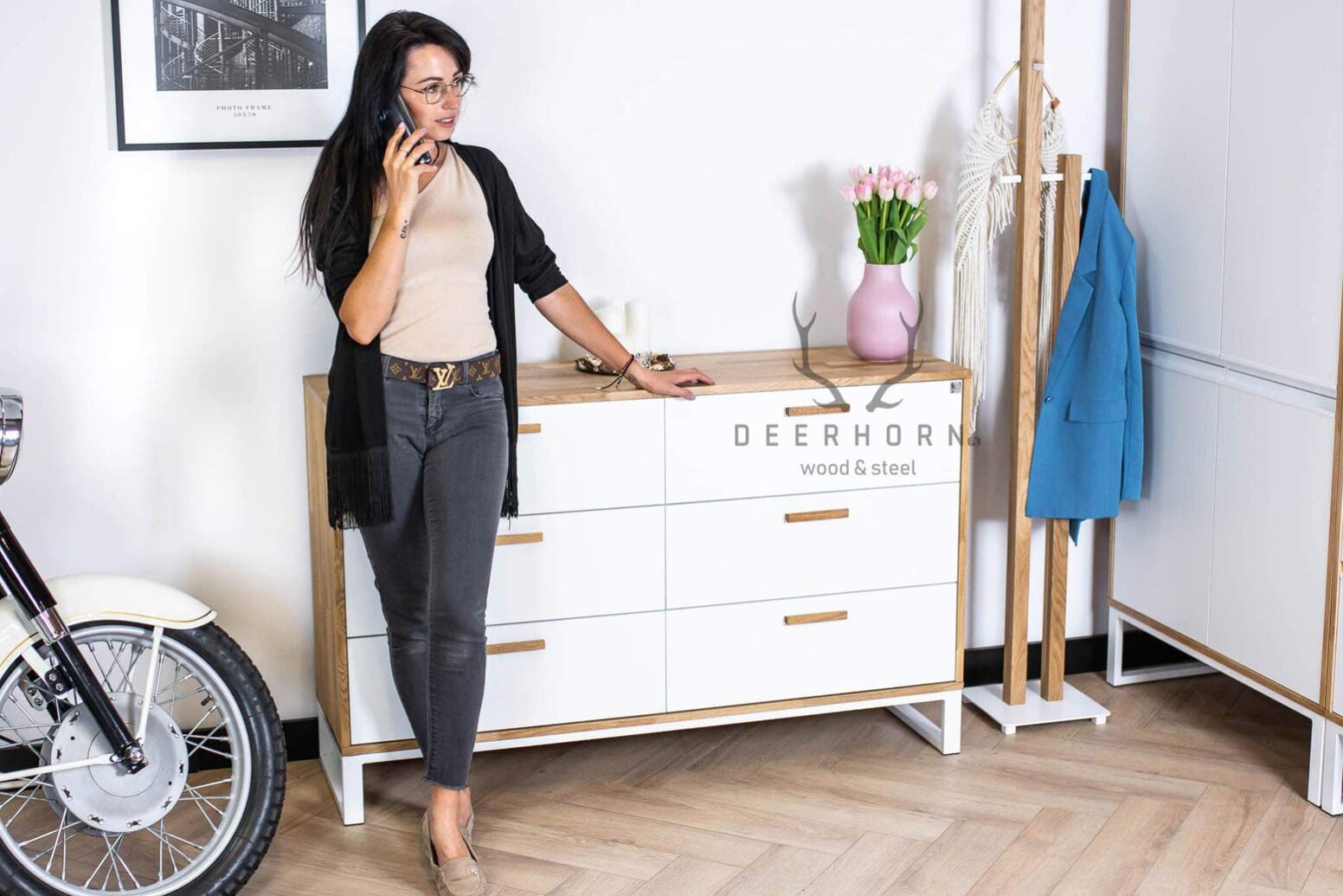 dresser-wooden wooden chest of drawers