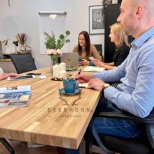 wood and metal furniture