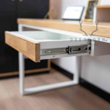 white desk