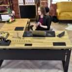wooden desk