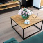 coffee table wood metal