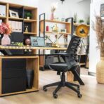 desk wood metal