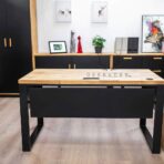desk with masking covers