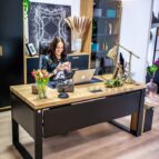desk with under-top covers